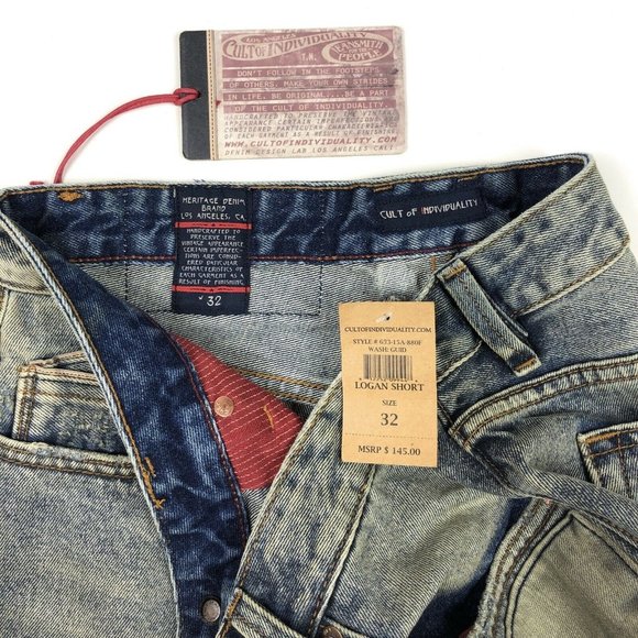 Cult of Individuality Logan Distressed Denim Short - Picture 5 of 10